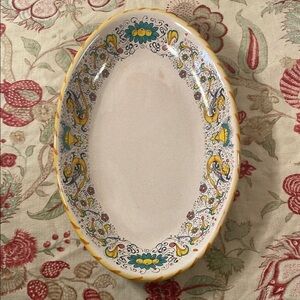 Moma Yellow and Green Serveware Platter for Dining
